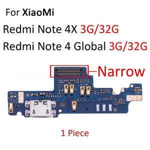 USB Power Charging Connector Plug Port Dock Flex Cable For Xiaomi Redmi 2 2A 3S 4A 4X 5A Note 4X Global 2 4 Note 3 Pro 5A - Amzon World