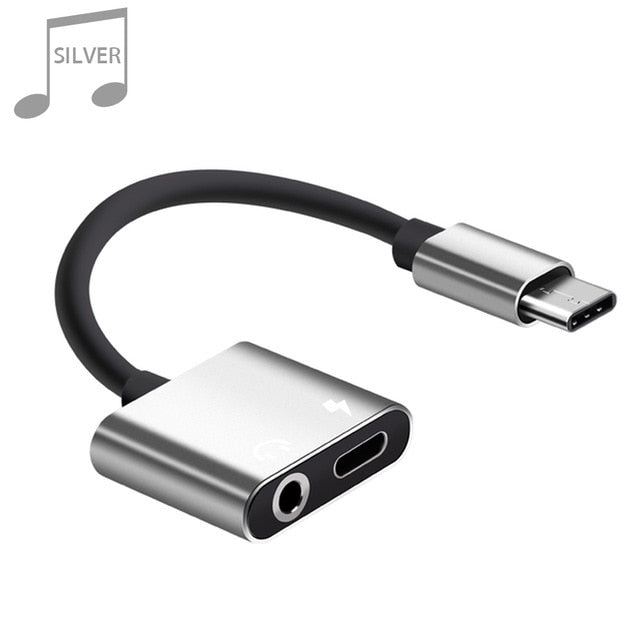 USB Type C To 3.5mm Earphone Jack Adapter For Leeco Le Max 2/Pro 3 S3 Aux Audio Cable Headphone Charger Charging USB-C Converter - Amzon World