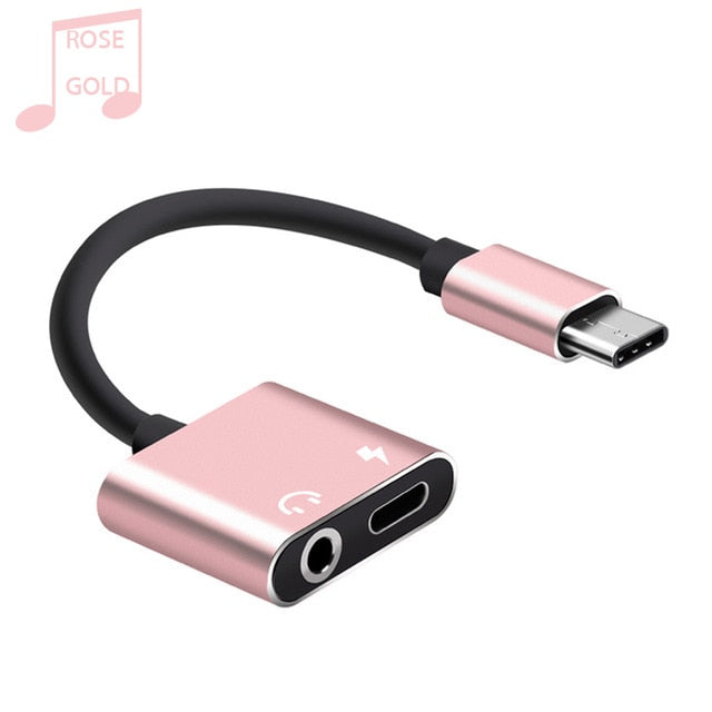 USB Type C To 3.5mm Earphone Jack Adapter For Leeco Le Max 2/Pro 3 S3 Aux Audio Cable Headphone Charger Charging USB-C Converter - Amzon World