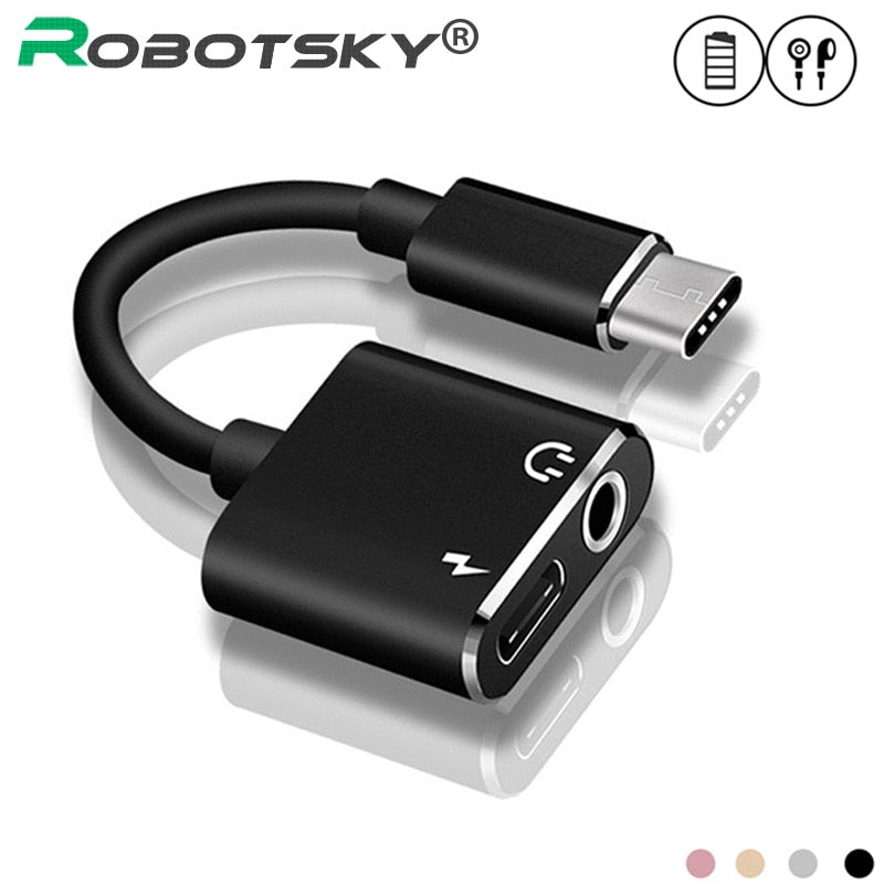 USB Type C To 3.5mm Earphone Jack Adapter For Leeco Le Max 2/Pro 3 S3 Aux Audio Cable Headphone Charger Charging USB-C Converter - Amzon World
