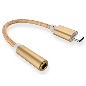 USB Type-C to 3.5mm Headphone Jack AUX Audio Cable Adapter for Samsung LG Nexus Oneplus Nokia Xiaomi Huawei Type C Smart Phones - Amzon World
