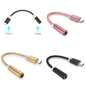 USB Type-C to 3.5mm Headphone Jack AUX Audio Cable Adapter for Samsung LG Nexus Oneplus Nokia Xiaomi Huawei Type C Smart Phones - Amzon World