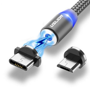 Magnetic USB Cable Fast Charging USB Type C Cable Magnet Charger Data Charge Micro USB Cable Mobile Phone Cable USB Cord - Amzon World