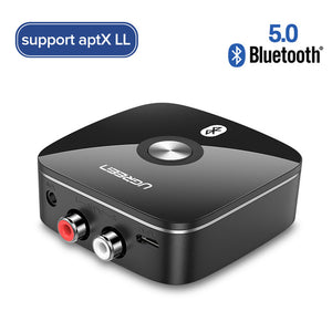 Ugreen Bluetooth RCA Receiver 5.0 aptX LL 3.5mm Jack Aux Wireless Adapter Music for TV Car RCA Bluetooth 5.0 3.5 Audio Receiver - Amzon World
