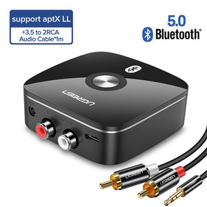 Ugreen Bluetooth RCA Receiver 5.0 aptX LL 3.5mm Jack Aux Wireless Adapter Music for TV Car RCA Bluetooth 5.0 3.5 Audio Receiver - Amzon World