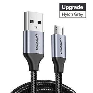 Micro USB Cable 2.4A Nylon Fast Charge USB Data Cable for Samsung Xiaomi LG Tablet Android Mobile Phone USB Charging Cord - Amzon World
