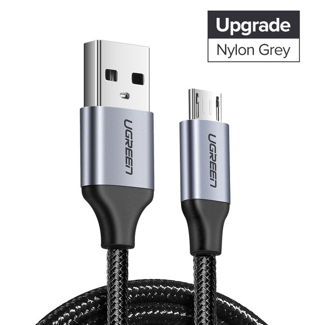 Micro USB Cable 2.4A Nylon Fast Charge USB Data Cable for Samsung Xiaomi LG Tablet Android Mobile Phone USB Charging Cord - Amzon World
