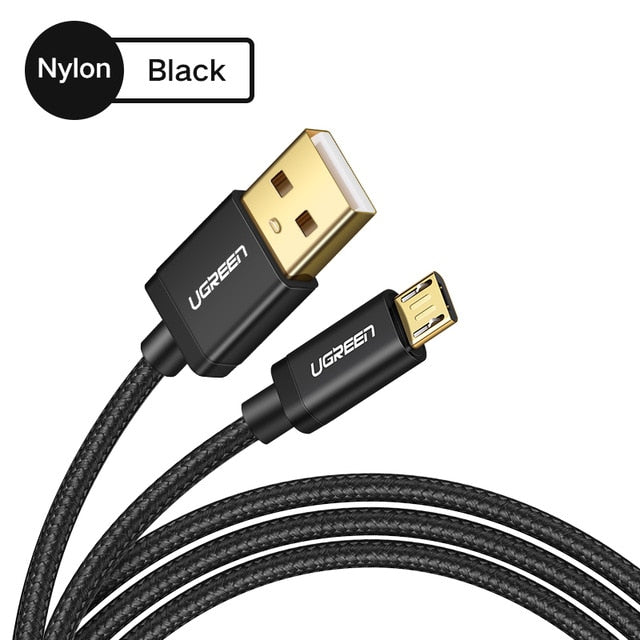 Micro USB Cable 2.4A Nylon Fast Charge USB Data Cable for Samsung Xiaomi LG Tablet Android Mobile Phone USB Charging Cord - Amzon World
