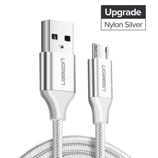 Micro USB Cable 2.4A Nylon Fast Charge USB Data Cable for Samsung Xiaomi LG Tablet Android Mobile Phone USB Charging Cord - Amzon World