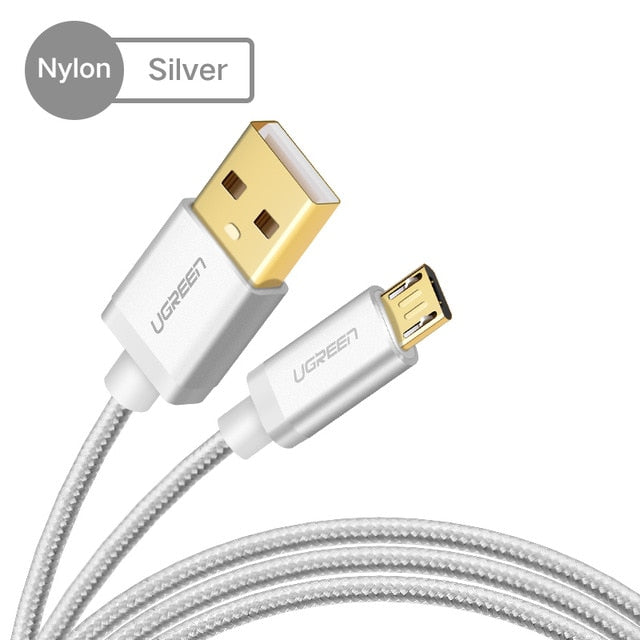 Micro USB Cable 2.4A Nylon Fast Charge USB Data Cable for Samsung Xiaomi LG Tablet Android Mobile Phone USB Charging Cord - Amzon World