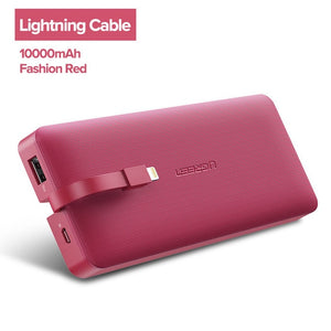 Ugreen Power Bank 10000mAh For iPhone X 7 Xiaomi External Battery Pack Powerbank For USB iPhone Cable Portable Charger Poverbank - Amzon World
