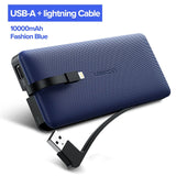 Ugreen Power Bank 10000mAh For iPhone X 7 Xiaomi External Battery Pack Powerbank For USB iPhone Cable Portable Charger Poverbank - Amzon World