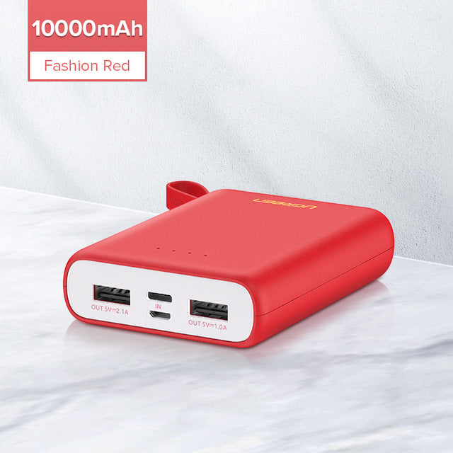 Ugreen Power Bank for Xiaomi Mini Pover Bank 10000mAh Portable External Phone Battery Charger for iPhone X Huawei P20 PoverBank - Amzon World