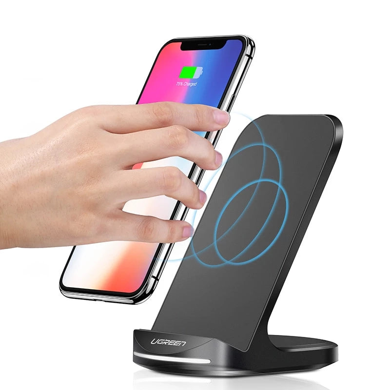 Qi Wireless Charger for iPhone X XS 8 XR Samsung S9 S10 S8 Fast Wireless Charging Dock Station Phone Charger for Xiaomi - Amzon World
