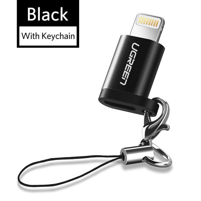 Ugreen USB Adapter for iPhone 7 Lightning to Micro USB for iPhone X XS Max 6s Adapter Fast Charging Data Sync for iPad USB Cable - Amzon World
