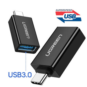 Ugreen USB C Adapter Type C to USB 3.0 Adapter Thunderbolt 3 Type-C Adapter OTG Cable For Macbook pro Air Samsung S10 S9 USB OTG - Amzon World