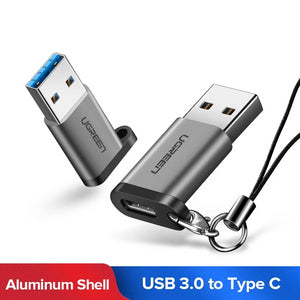 Ugreen USB C Adapter USB 3.0 Male to USB 3.1 Type C Female Type-C Adapter for PC Laptop Samsung Huawei P20 Earphone USB Adapter - Amzon World