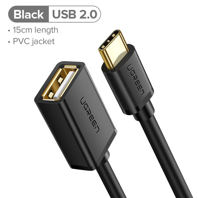 Ugreen USB C to USB Adapter Type C OTG Cable USB C Male to USB 3.0 A Female Cable Adapter for MacBook Pro Samsung S9 USB-C OTG - Amzon World