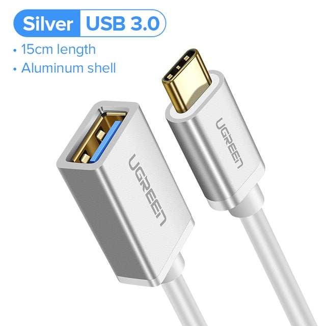 Ugreen USB C to USB Adapter Type C OTG Cable USB C Male to USB 3.0 A Female Cable Adapter for MacBook Pro Samsung S9 USB-C OTG - Amzon World