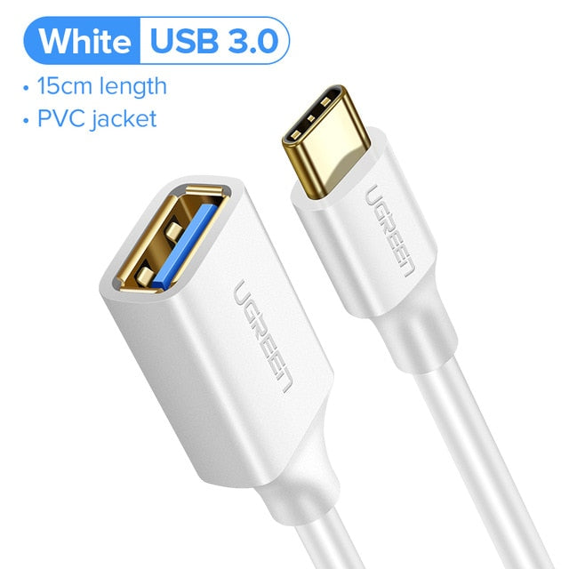 Ugreen USB C to USB Adapter Type C OTG Cable USB C Male to USB 3.0 A Female Cable Adapter for MacBook Pro Samsung S9 USB-C OTG - Amzon World
