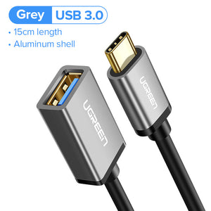 Ugreen USB C to USB Adapter Type C OTG Cable USB C Male to USB 3.0 A Female Cable Adapter for MacBook Pro Samsung S9 USB-C OTG - Amzon World