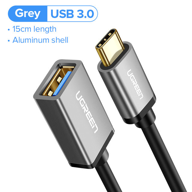 Ugreen USB C to USB Adapter Type C OTG Cable USB C Male to USB 3.0 A Female Cable Adapter for MacBook Pro Samsung S9 USB-C OTG - Amzon World