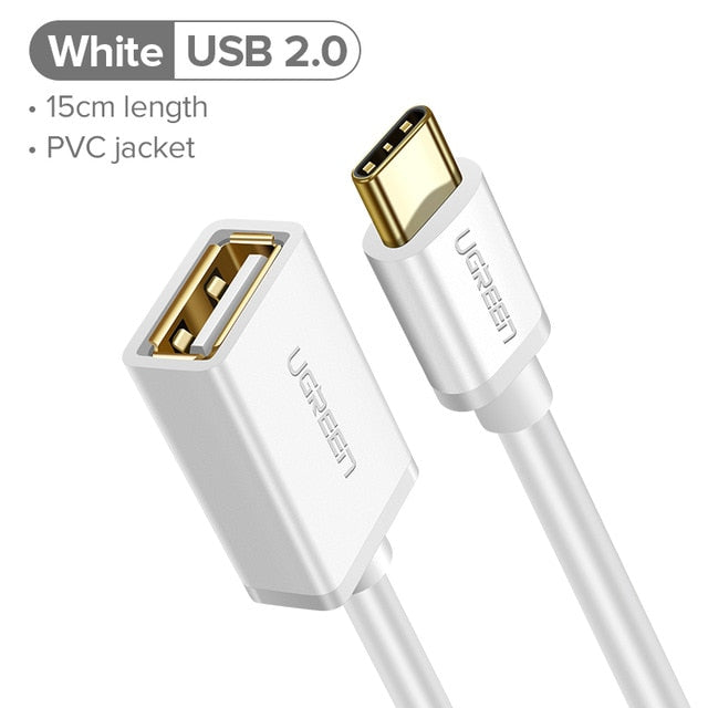 Ugreen USB C to USB Adapter Type C OTG Cable USB C Male to USB 3.0 A Female Cable Adapter for MacBook Pro Samsung S9 USB-C OTG - Amzon World