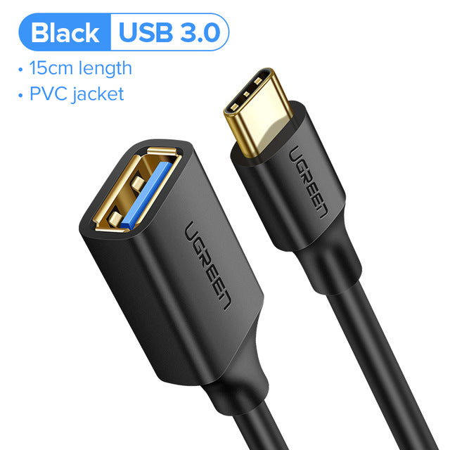 Ugreen USB C to USB Adapter Type C OTG Cable USB C Male to USB 3.0 A Female Cable Adapter for MacBook Pro Samsung S9 USB-C OTG - Amzon World