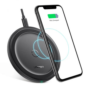 Ugreen Wireless Charger for iPhone X Xs 8 Plus 10W Qi Fast Wireless Charging Pad for Samsung S10 Note 9 AirPods Xiaomi Charger - Amzon World