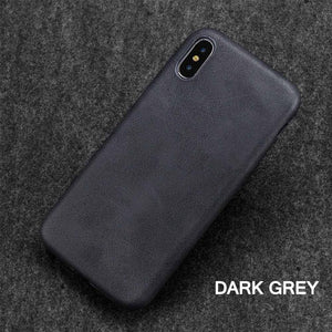 Ultra Thin Phone Cases For iPhone 6S 6 7 8 Plus XS Max Cover Leather Skin Soft TPU Silicone Case For iPhone XR X Shell - Amzon World