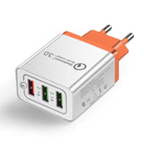 Universal 18 W USB Quick charge 3.0 5V 3A for Iphone 7 8  EU US Plug Mobile Phone Fast charger charging for Samsug s8 s9 Huawei - Amzon World
