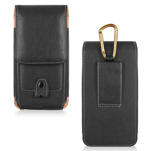 Universal Pouch Leather phone Case For iphone XS X 6 7 8 plus Waist Bag Magnetic holster Belt Clip phone cover for redmi 5 plus - Amzon World