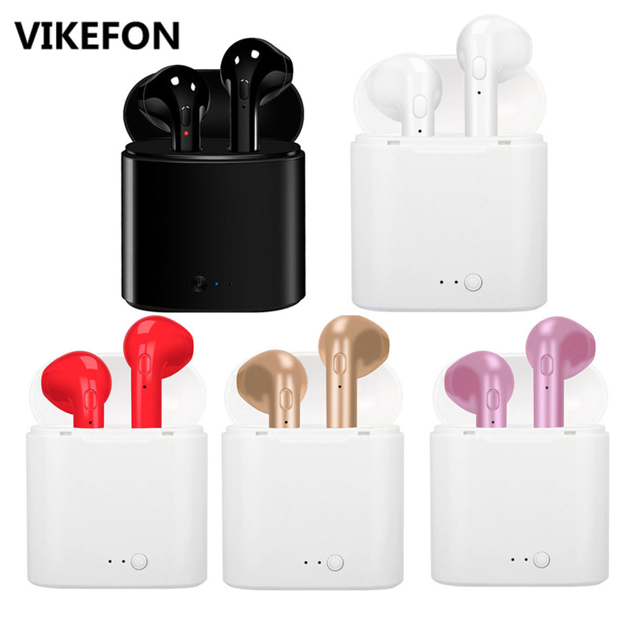 Upgraded i7 i7s TWS Mini Wireless Bluetooth 5.0 Earphone In-Ear Stereo Earbud Headset with Mic Binaural call For All Smart Phone - Amzon World