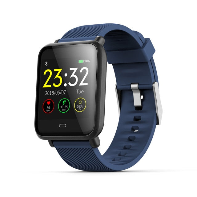 VERYFiTEK Q9 Blood Pressure Heart Rate Monitor Smart Watch IP67 Waterproof Sport Fitness Trakcer Watch Men Women Smartwatch - Amzon World