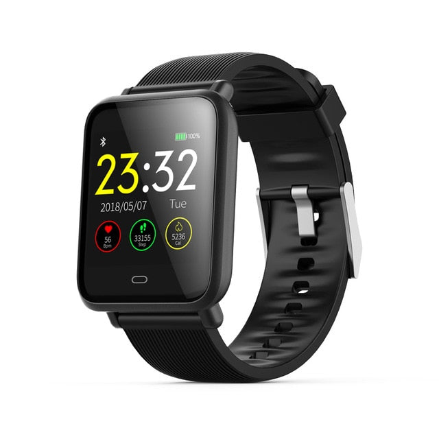 VERYFiTEK Q9 Blood Pressure Heart Rate Monitor Smart Watch IP67 Waterproof Sport Fitness Trakcer Watch Men Women Smartwatch - Amzon World
