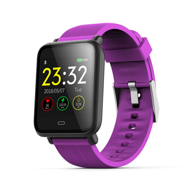 VERYFiTEK Q9 Blood Pressure Heart Rate Monitor Smart Watch IP67 Waterproof Sport Fitness Trakcer Watch Men Women Smartwatch - Amzon World