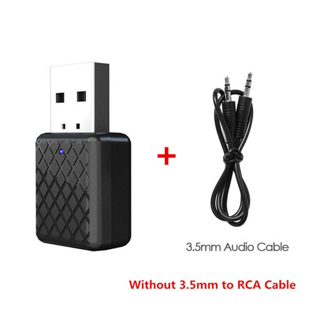 VIKEFON Bluetooth 5.0 Audio Receiver Transmitter Mini Stereo Bluetooth AUX RCA USB 3.5mm Jack For TV PC Car Kit Wireless Adapter - Amzon World