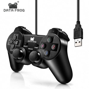 Vibration Joystick Wired USB PC Controller For PC Computer Laptop  For WinXP/Win7/Win8/Win10 For Vista Black Gamepad - Amzon World