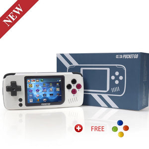 Video Game Console -PocketGO - Portable Handheld Retro Game Players Progress Save/Load MicroSD card External Colorful Screen - Amzon World