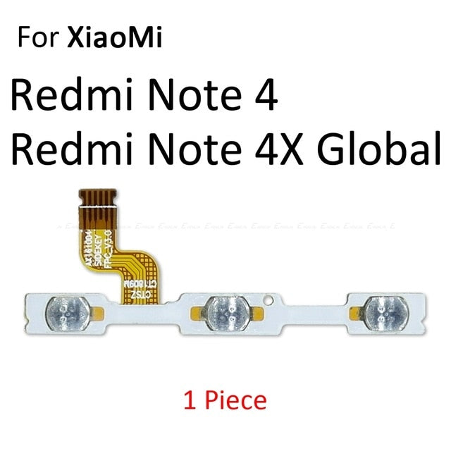 Volume Button Power Switch On Off Button Flex Cable For Xiaomi Redmi 3X 3S 4A Note 7 6 2 5A 6A 5 Plus 4 3 Pro 4X Global - Amzon World