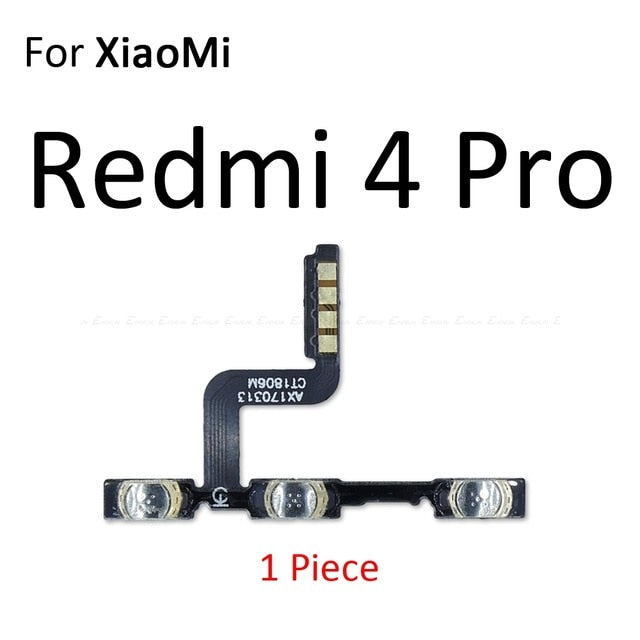 Volume Button Power Switch On Off Button Flex Cable For Xiaomi Redmi 3X 3S 4A Note 7 6 2 5A 6A 5 Plus 4 3 Pro 4X Global - Amzon World