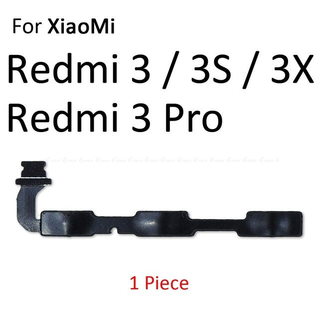 Volume Button Power Switch On Off Button Flex Cable For Xiaomi Redmi 3X 3S 4A Note 7 6 2 5A 6A 5 Plus 4 3 Pro 4X Global - Amzon World