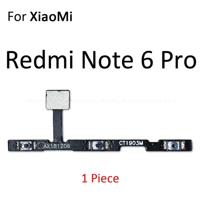 Volume Button Power Switch On Off Button Flex Cable For Xiaomi Redmi 3X 3S 4A Note 7 6 2 5A 6A 5 Plus 4 3 Pro 4X Global - Amzon World