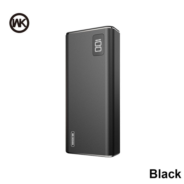 WK 3 Input 2USB Mini Power Bank 10000mAh Metal Portable Charger 10000 mAh Powerbank For iPhone Xiaomi External Battery Poverbank - Amzon World