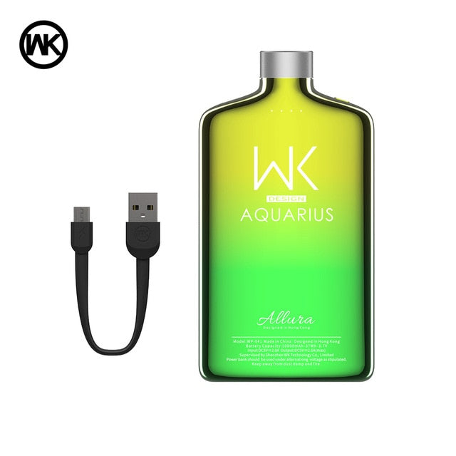WK Power Bank 10000mAh 2 USB Portable Charging Bateria Externa Movil Poverbank 10000mAh for PowerBank 18650 Xiaomi iPhone Huawei - Amzon World