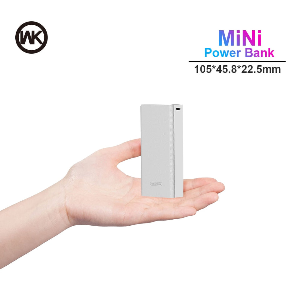 WK Power Bank Mini 10000mah Portable Charger Powerbank for iPhone Xiaomi Mi Power Bank External Battery Pack Poverbank Solar - Amzon World