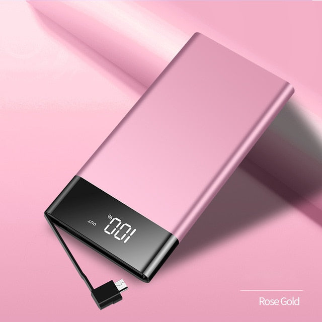 Waterproof Portable Power Bank 30000 MAh for All Xiaomi Smart Phone Battery Powerbank Fast Charging External Battery LED LCD - Amzon World