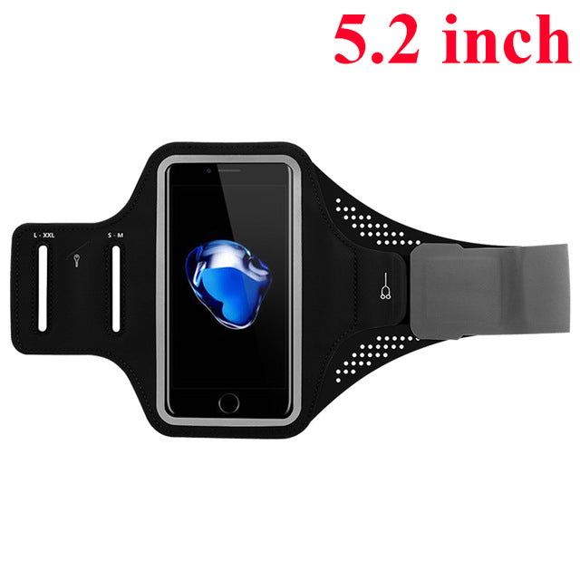 Waterproof Sports Armband Phone Case For iPhone 6 7 8 X For Samsung For Huawei Universal Sport Phone Case Arm Band Running - Amzon World