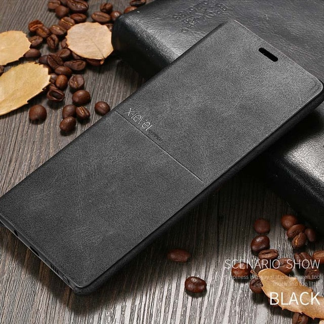X-Level Luxury top Quality Retro Classic Flip Leather Case For Samsung Galaxy S8 S7 Edge S10e plus Note 9 8 note 7 5 flip cover - Amzon World