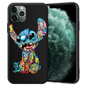 XIX for Funda iPhone 11 Pro Case 5 5S 6 6S 7 8 Plus X XS Max Tattoo Cartoon for Cover iPhone 7 Case Soft TPU for iPhone XR Case - Amzon World